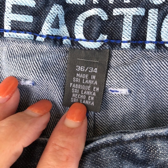 Kenneth Cole dark wash straight leg jeans sz 36/34 - Picture 6 of 6